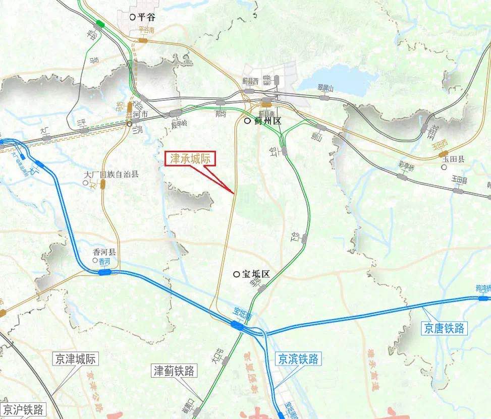 宝坻津蓟铁路东侧规划图片