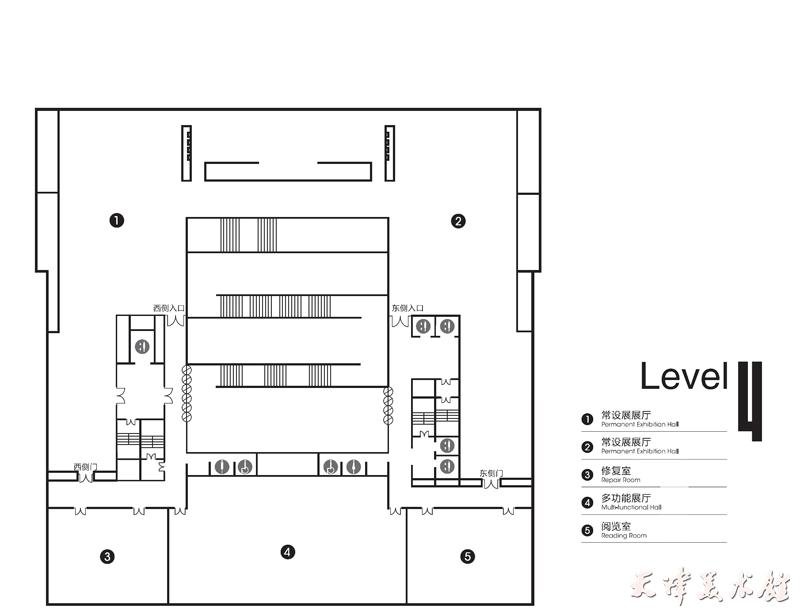 天津美术馆楼层导览图