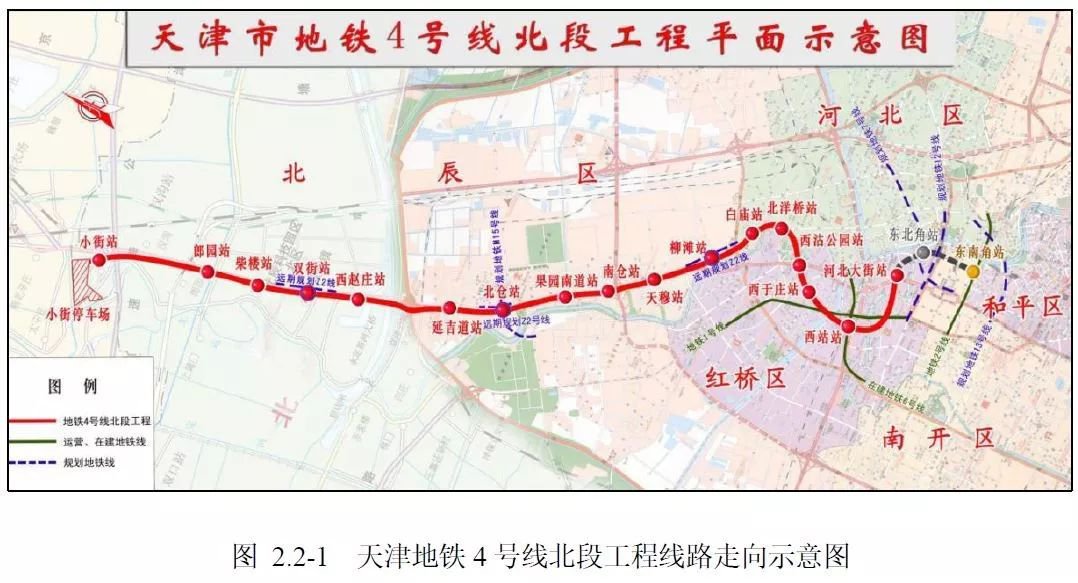 天津地铁4号线北段最新消息线路图站点开工时间