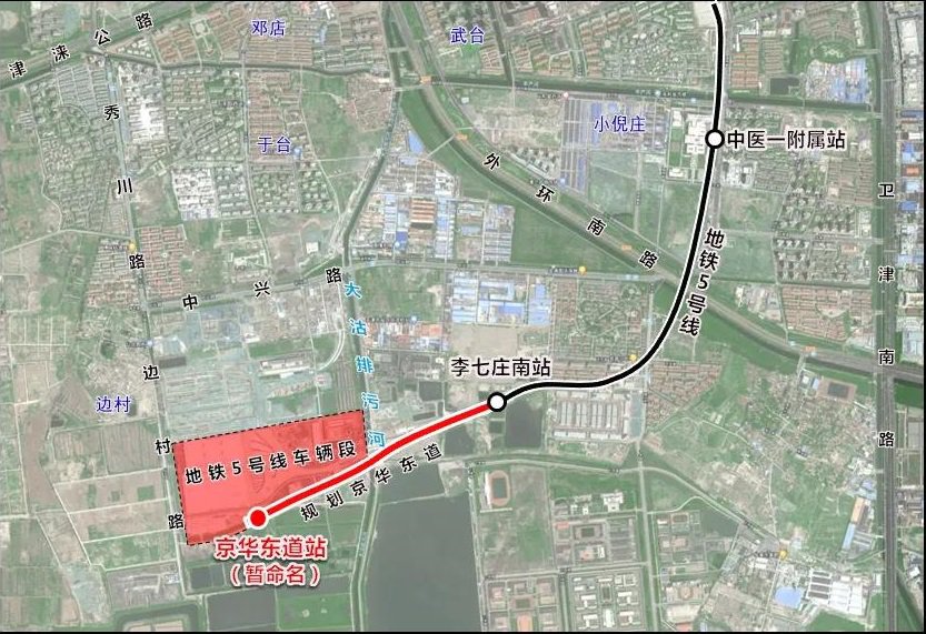 天津地铁5号线延长线路图最新版