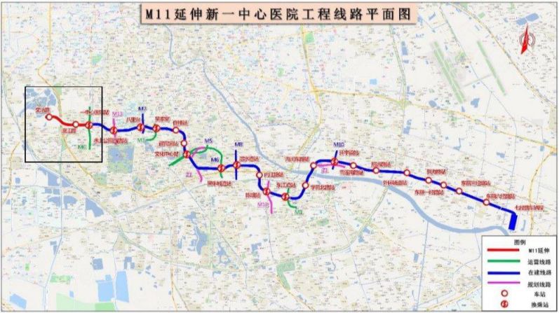 天津地铁11号线线路图最新版
