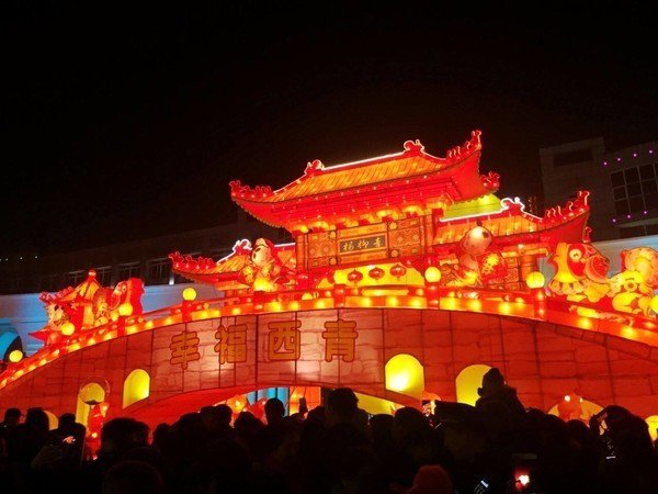 2021天津杨柳青春节活动庙会灯会