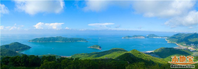台山下川岛全景