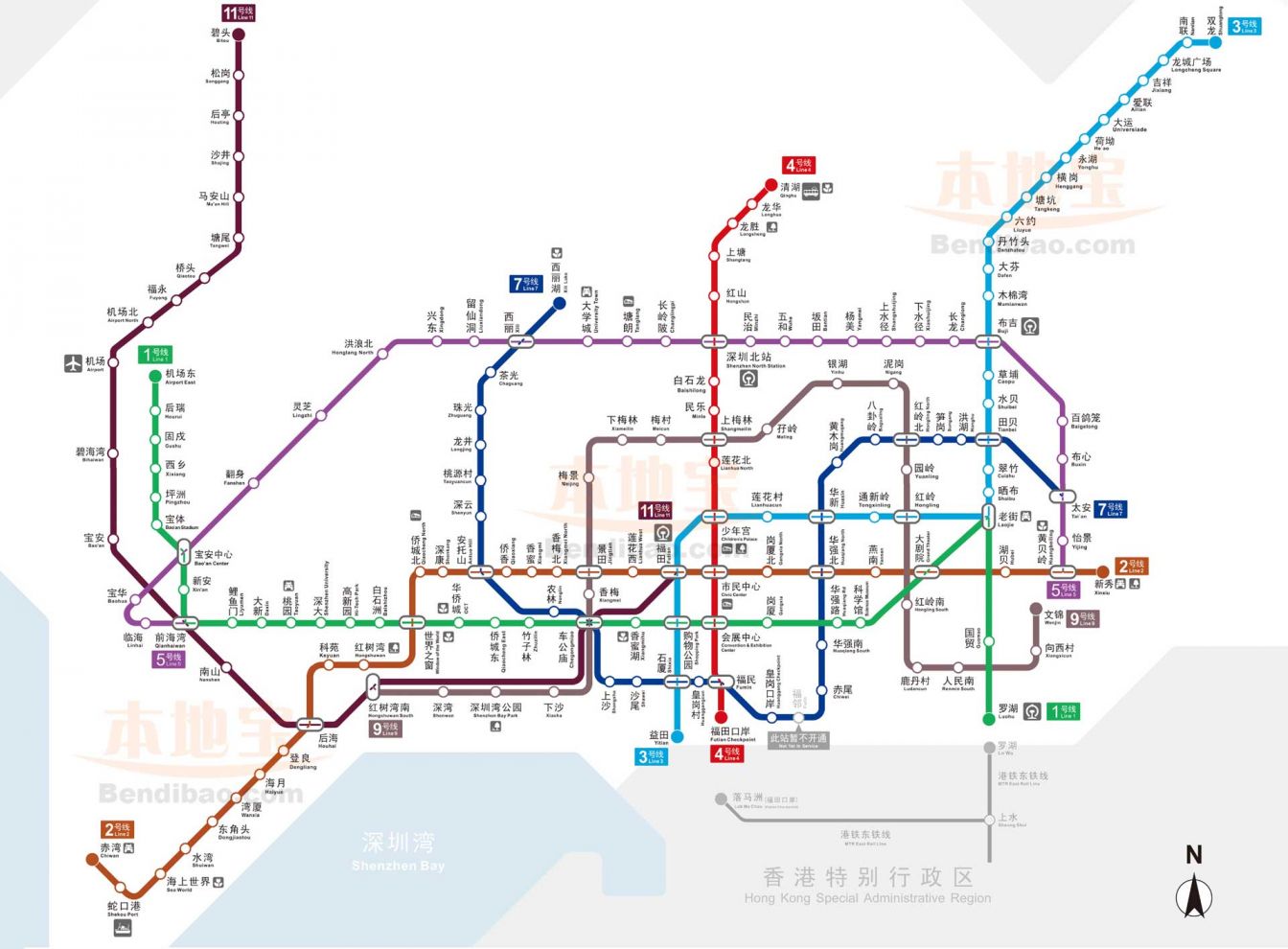 深圳地铁新建线路图图片