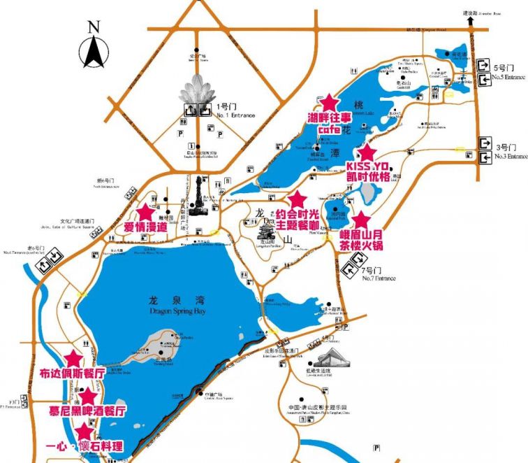 唐山南湖地图图片图片