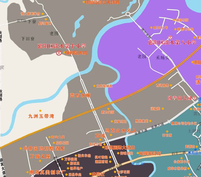 惠州市惠阳区淡水第十小学学区划分范围