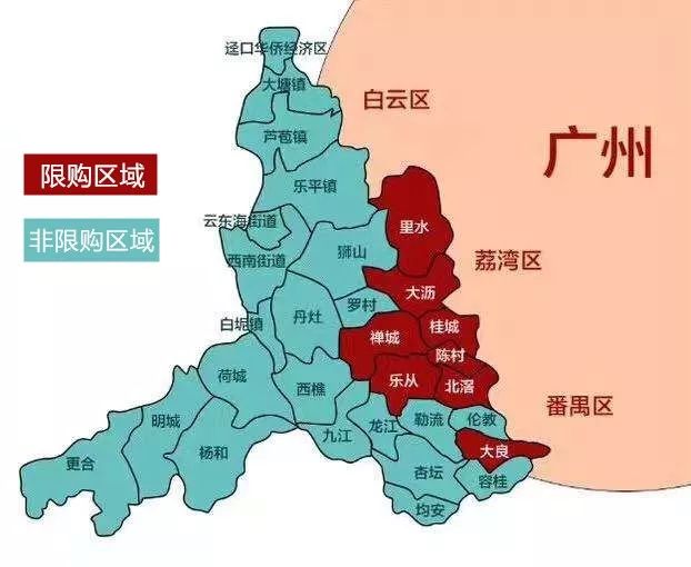 佛山地图 街镇图片