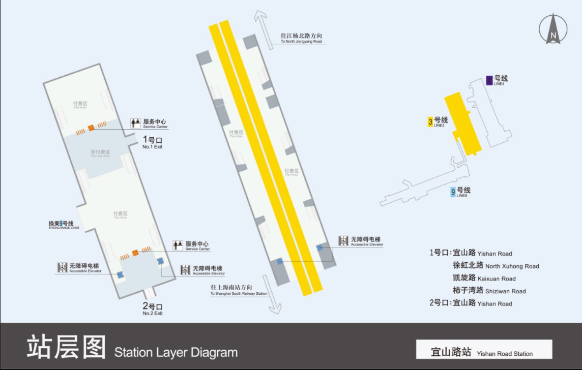 上海地铁3号线换乘图图片