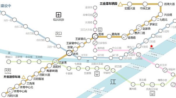 武汉三号线地铁线路图图片