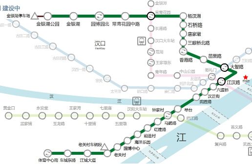 武汉地铁三号线路图片