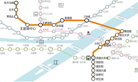 武汉地铁三号线线路图图片