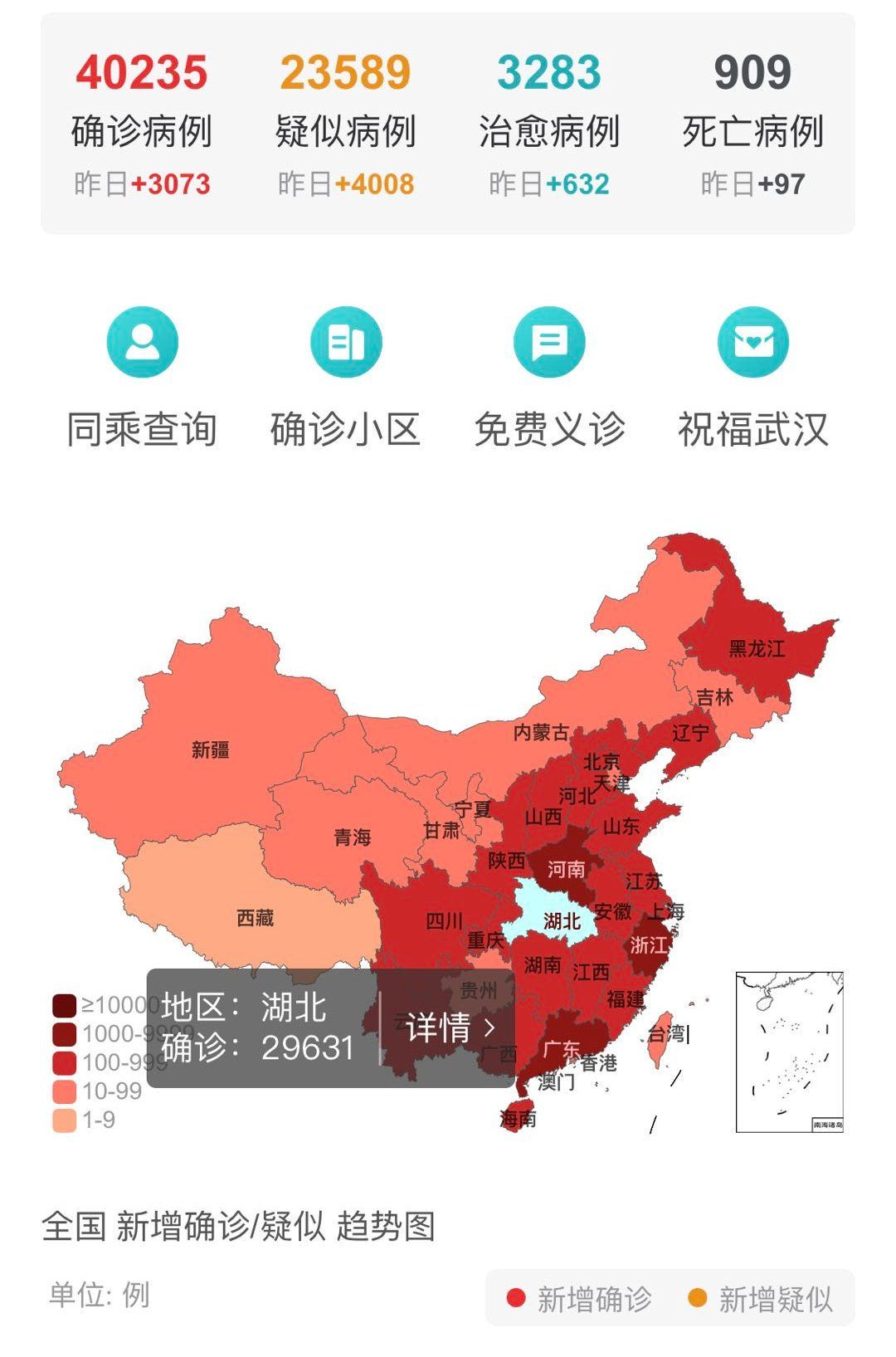 2020年2月9日湖北省新型冠状病毒感染的肺炎疫情情况(本文更新于2月9