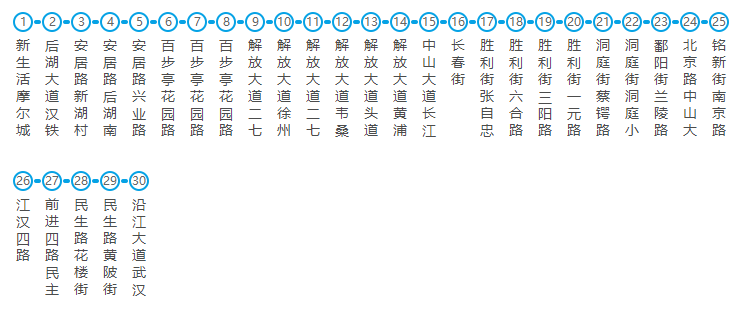 武汉411公交车路线图图片