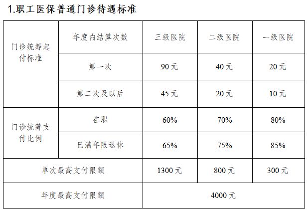 乌鲁木齐2026基本医疗保险待遇（职工医保+居民医保）