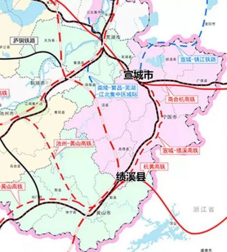 73km,新建寧國南站,速度目標值為350km/h,在蕪湖設有蕪湖,弋江,灣沚南