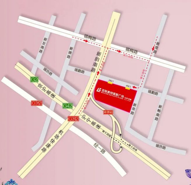 百联奥特莱斯广场地图图片