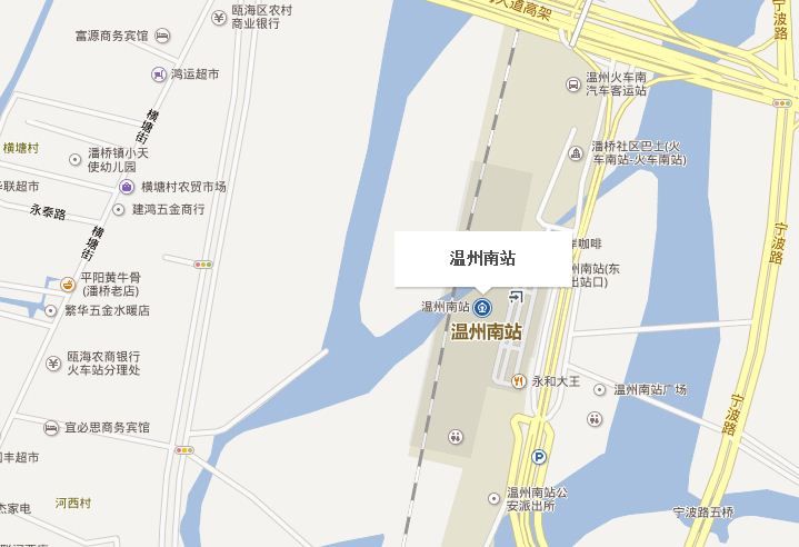 温州动车站地图图片