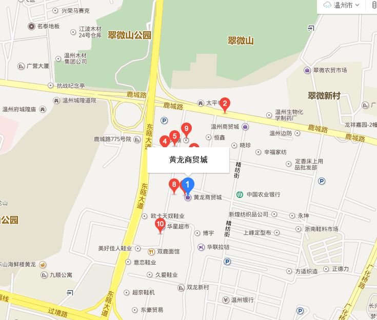 温州黄龙商贸城地图