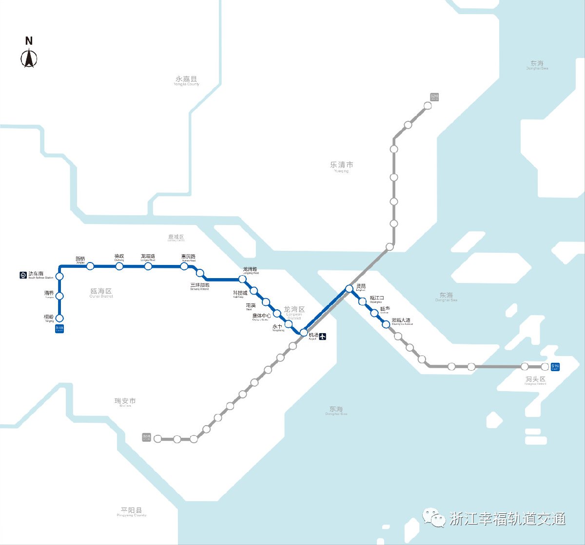 2022溫州軌道交通最新時刻表票價線路圖最新