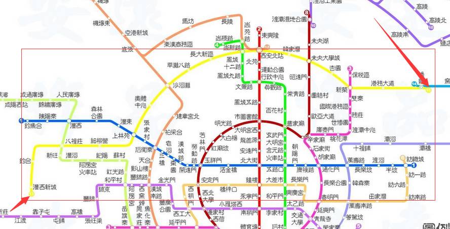 西安地铁13号线线路图 站点分布详情(最新)
