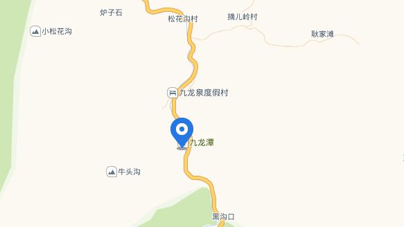 秦岭九龙潭风景区路线图片