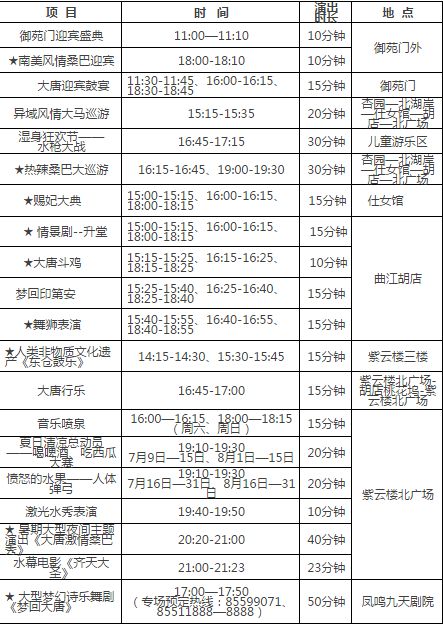 游玩推荐:暑期去大唐芙蓉园绝对不能错过的就是桑巴节热舞啊,赐妃大典