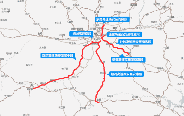 ▏图:西安交警三,过境蓝田分流绕行路线通行京昆高速西禹段,连霍高速