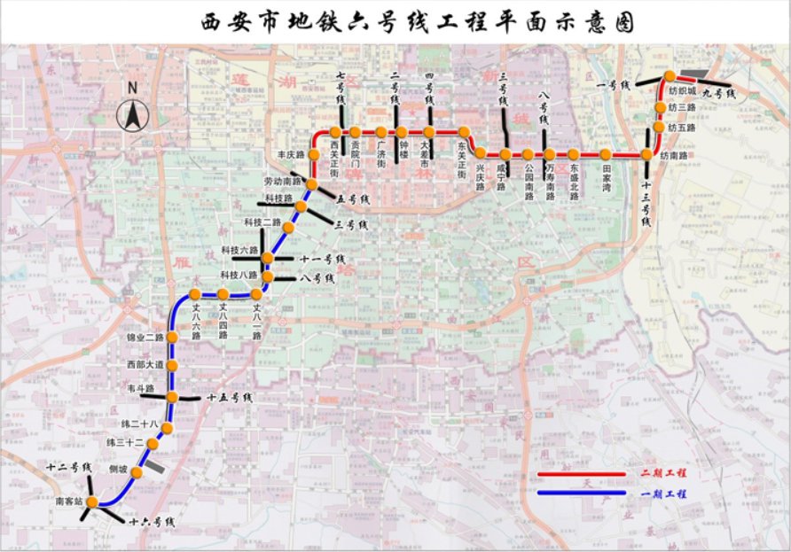 西安高新轻轨规划图图片