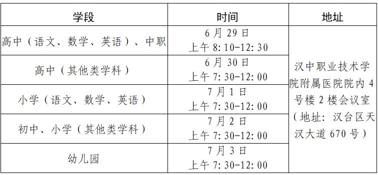 【本地资讯】汉中市2026年上半年中小学教师资格认定公告（时间+入口+地点）