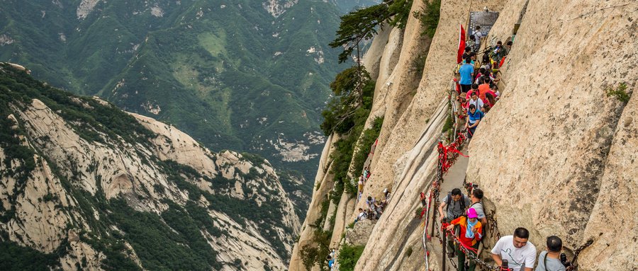 华山长空栈道有多高