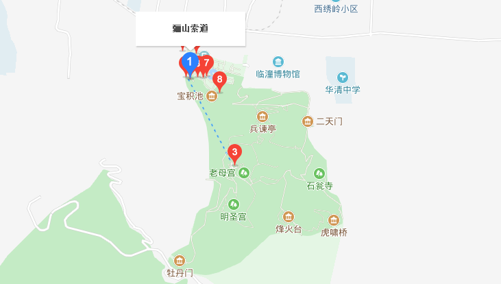 骊山地理位置图片