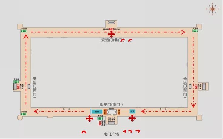 2021西安元旦城牆跑比賽路線(附線路圖)- 西安本地寶