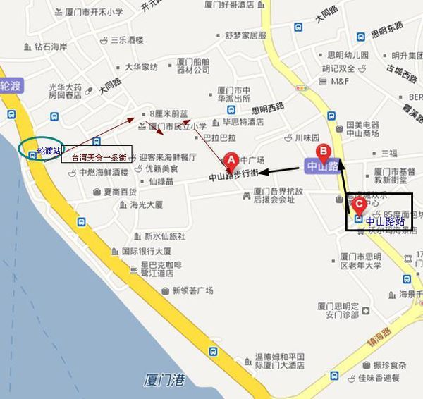 中山路地图图片
