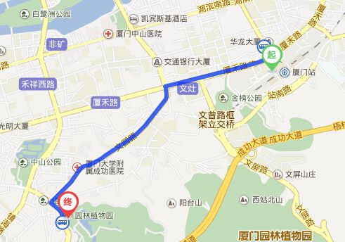 厦门铁路公园平面图图片