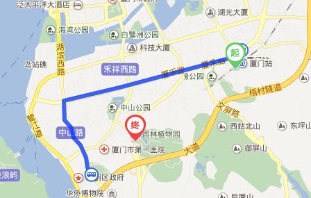 厦门铁路公园平面图图片