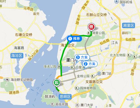 打的線路推薦廈門公交費用參考:島內一塊錢,島外2塊,brt根據您的距離