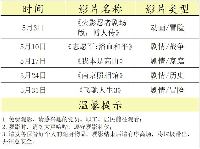 [社保资讯] 2026年5月厦门免费电影活动汇总（持续更新）