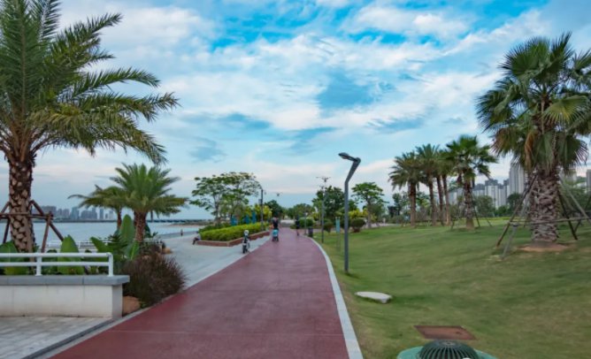 马銮湾带状公园图片图片