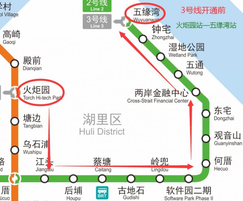 厦门三号线地铁线路图图片