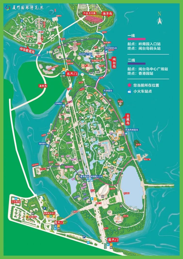 厦门铁路公园平面图图片