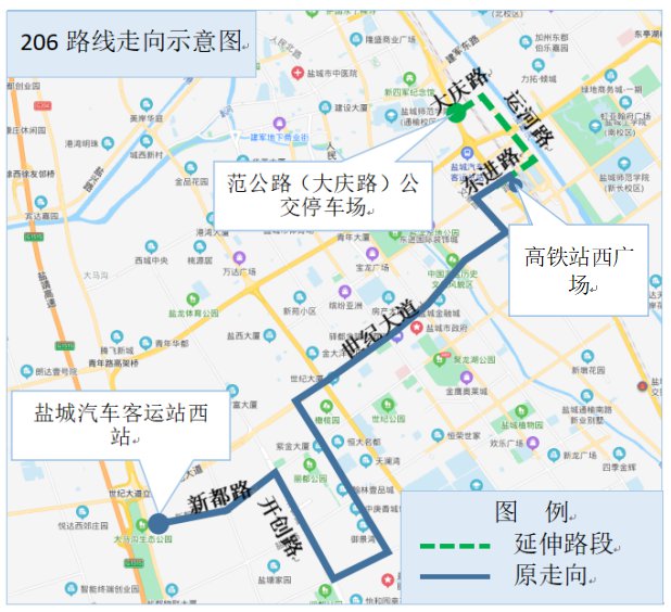 206路公交车的线路图图片