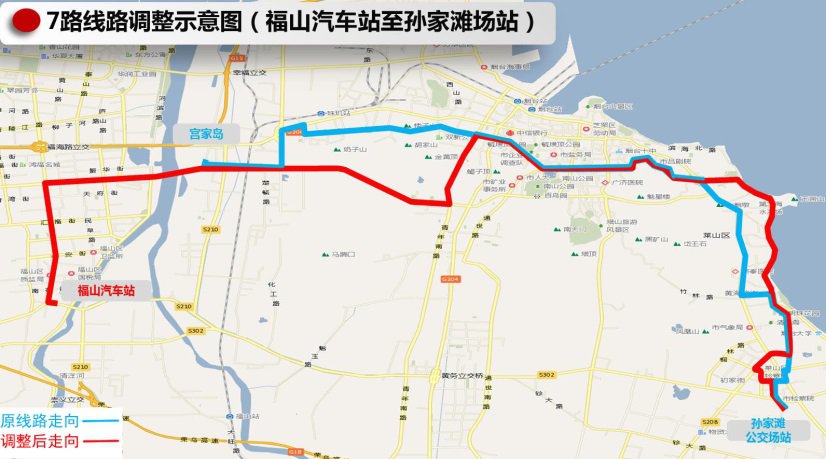 7号公交车线路图图片