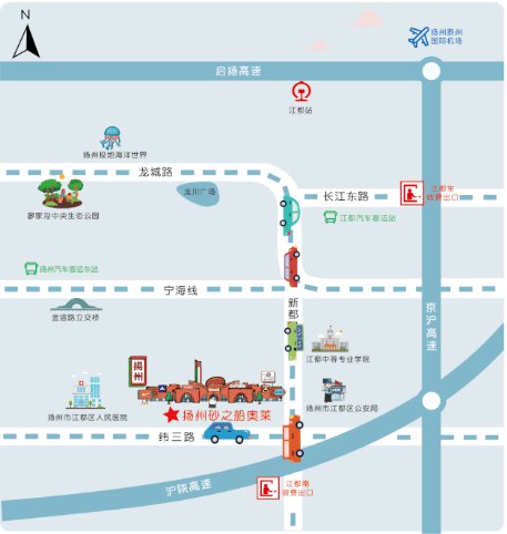 扬州砂之船奥特莱斯在哪里