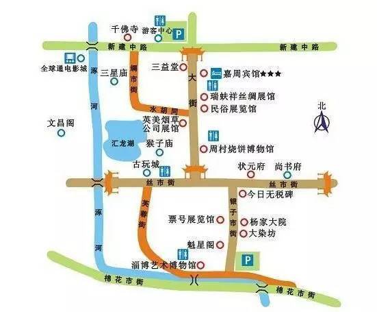 淄博周村详细地图图片