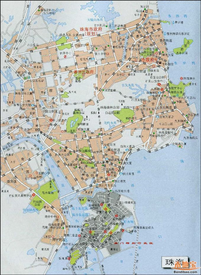 香洲区地图全图高清版