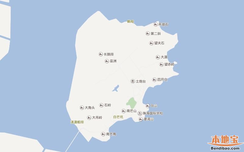 淇澳島地圖