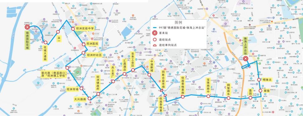 北京公交车997路线图图片