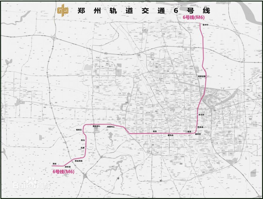 郑州地铁6号线规划图