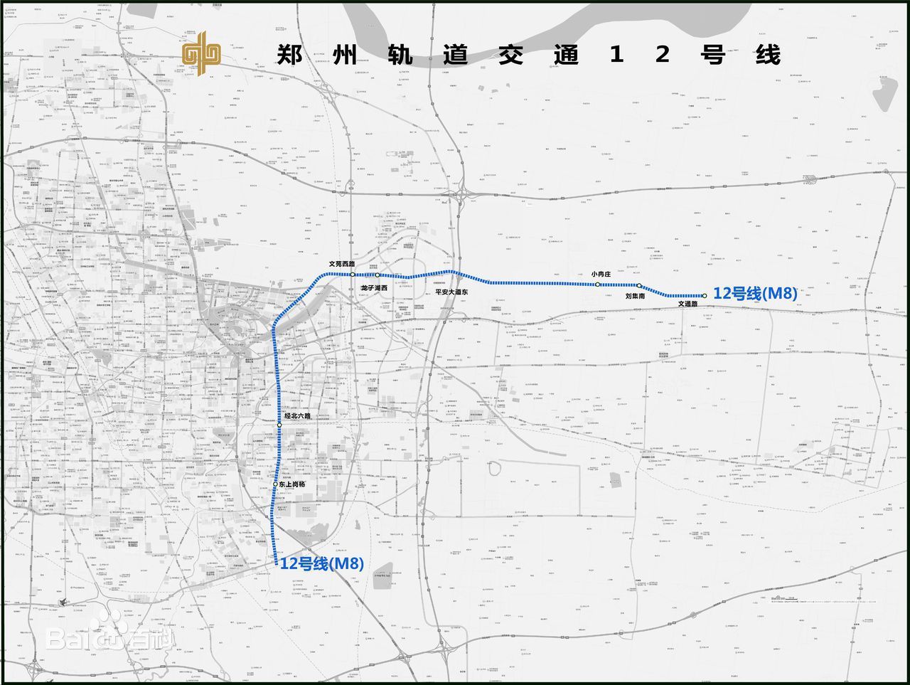 鄭州地鐵12號線線路圖