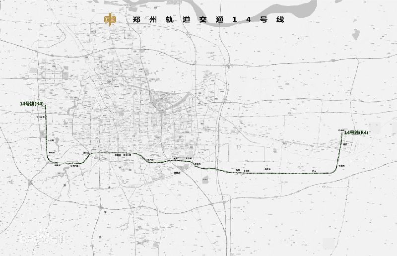 郑州地铁14号线最新线路图 郑州地铁14号线最新线路图 